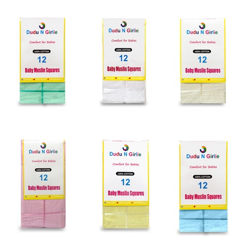 12er pack musselin quadrate - pack,