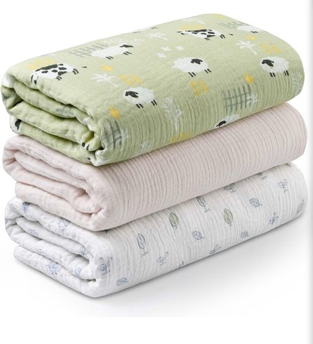 Baby swaddle and - , muslin